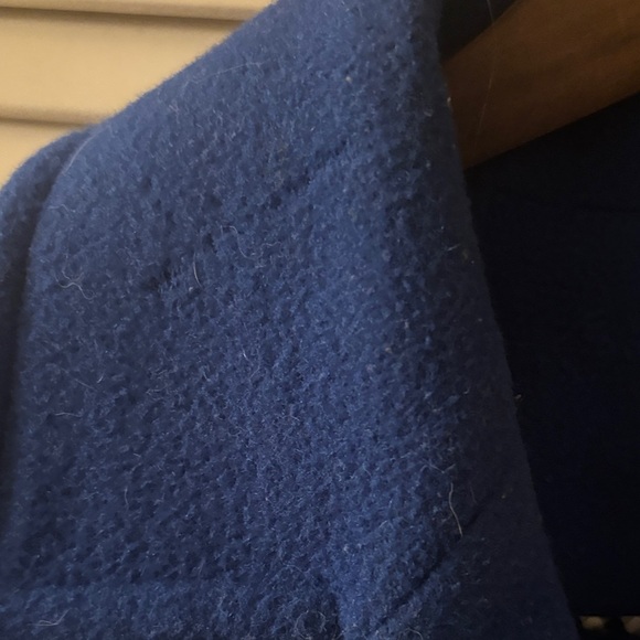 St. John's Bay Royal Blue Pea Coat Wool/Cashmere Blend - Picture 8 of 10